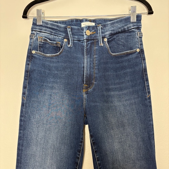 Good American Size 6-12 Always Fits Classic Bootcut Jeans Stretchy In Indigo446 - Picture 4 of 9